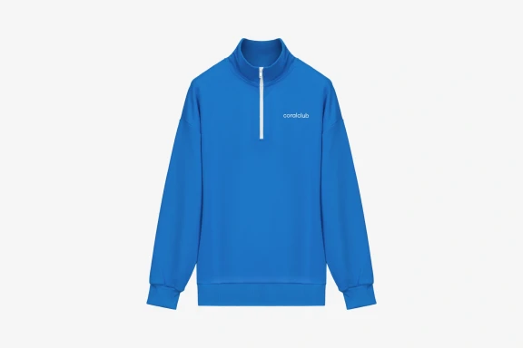 SWEATSHIRT ZIP, Dark blue